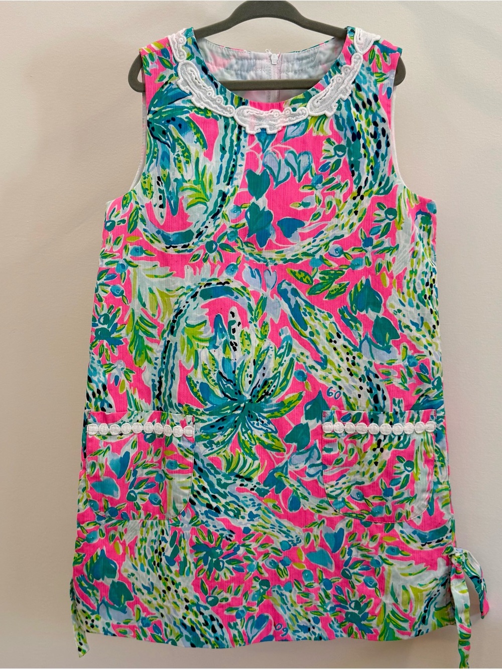Lilly Pulitzer Bright Floral Sleeveless Shift Dress - Pink & Teal